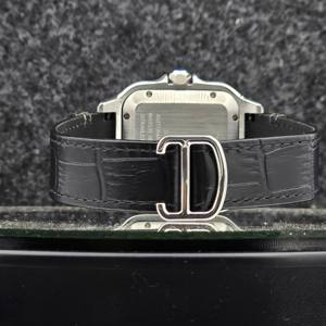 Reloj Unisex de Lujo Cuadrado de 41 mm con Movimiento Mecánico Automático, Cristal de Zafiro, Números Romanos Blancos, Reloj Deportivo Hip Hop de 16 mm - Product Image 4