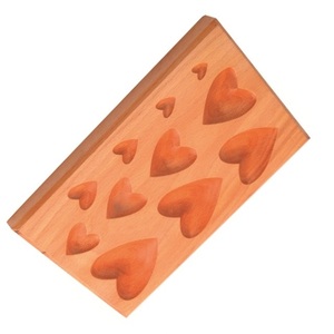 JIPSY Bloque de conformación de metal de madera dura con 11 cavidades en forma de corazón para joyería y herramientas de orfebrería - Product Image 2