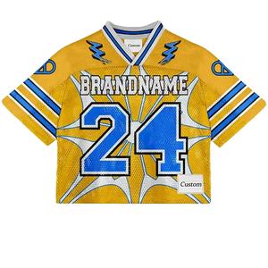 Camiseta de Fútbol Unisex de Malla 100% Poliéster, Transpirable, de Secado Rápido, Antibacteriana, Anti-UV, con Nombre de Equipo Personalizado y Mangas Cortas - Product Image 1