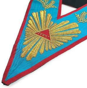 Collar Masónico Memphis Misraim, Bordado a Mano, de Alta Calidad, para Maestro Venerable de Memphis Misraim - Product Image 2