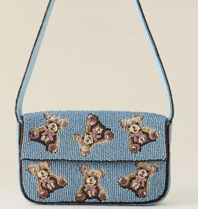 Sac de rangement brodé motif poisson bleu, pochette perlée pour événements festifs, sac à main, sac bandoulière, pochette de soirée ethnique - Product Image 5