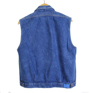 Men's Casual Slim Fit Quick Dry Breathable Sleeveless <b>Denim</b> <b>Vest</b> Classic Button Jean <b>Jacket</b> With Ripped Design Thin Thickness - Product Image 4