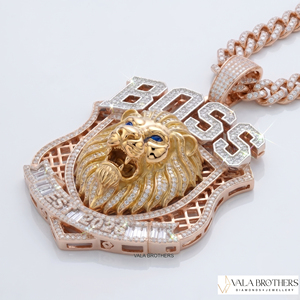 จี้พระเยซูทองคำ 18K ยี่ห้อวาลา บราเธอร์ส ประดับด้วยมอยส์ซาไนต์และดอกไม้พลอยหลากสีสัน เครื่องรางทางศาสนา - Product Image 1