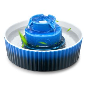 Fontanella per Gatti in Ceramica con Pompa Ultra-Silenziosa, 2.1L/71oz, Fontana per Animali Domestici a Forma di Cupcake, Scarico a 360 Gradi, Dispenser d'Acqua per Gatti in Porcellana 4L/5L - Product Image 6