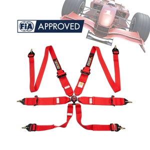 Arnés de Seguridad Deportivo de 6 Puntos Aprobado por la FIA para Automovilismo, con Pernos de Ojo Incluidos, Suministro de Color Personalizado OEM ODM - Product Image 2