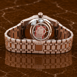 Reloj de Diamantes Moissanite Certificados para Hombre, Reloj de Acero Inoxidable de Lujo Completamente Cubierto de Diamantes - Product Image 4