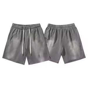 Nuevos Shorts Deportivos con Efecto Desgastado para Hombre, Logotipo Personalizado, 100% Algodón, Shorts de Entrenamiento para Correr, Mejor Precio - Product Image 4