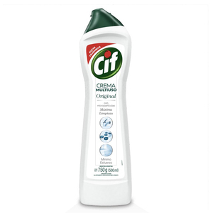 Cif Original Crema Limpiadora Multiusos para Cocina y Baño, Aroma Brisa Marina, Elimina el 100% de la Suciedad con Limpieza Natural - Product Image 3