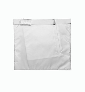 Tablier de Maître Maçon de Loge Bleue - Équerre et Compas Blancs G Traditionnels, Régalia Maçonnique, Tablier Cérémoniel de Loge Maçonnique - Product Image 2