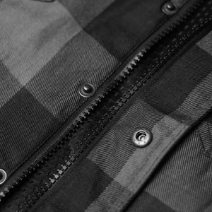 Men's Long Sleeve Plaid Flannel <b>Shirt</b> With Kevlar Protection Motorcycle Riding Wear Full Sleeve Windproof All Seasons - Product Image 5