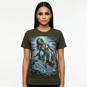 ผู้ผลิตเสื้อยืดลายกราฟิกแบบกำหนดเอง เสื้อยืดผู้หญิงลายหัวกะโหลกต้นไม้สไตล์วินเทจ ผ้าฝ้าย พิมพ์ลายคุณภาพสูง เสื้อสตรีทแวร์ลำลอง - Product Image 4