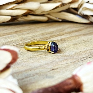 Trendy Design Amethyst <b>Rings</b> <b>Dainty</b> Brass <b>Ring</b> For Women 18k Gold Plated Tribal Geometric <b>Ring</b> for Wholesale/OEM/ODM - Product Image 2