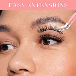 Juego Profesional de 4 Pinzas para Pestañas de Acero Inoxidable con Puntas de Fibra, Diseño Antiestático y Duradero para Kit de Extensiones de Pestañas - Product Image 4