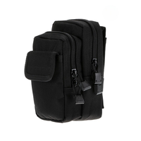 Étui radio tactique Molle pour ceinture, pochette pour interphone de chasse, étanche, doublure en nylon souple, fermeture éclair, pour randonnée et usage extérieur