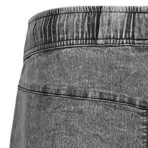 Pantalones Cortos Ligeros de Fábrica Estilo Streetwear con Efecto Desgastado por el Sol, Dobladillo Ram, Felpa Francesa, Desgastados, Holgados, Lavado Ácido para Hombre - Product Image 3