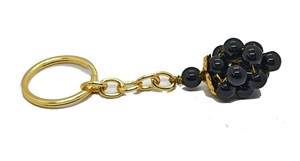 High Quality Crystal Keychain Stone Black agate grapes <b>key</b> Chine natural Stone bead Healing <b>Key</b> Holder Gift for Women <b>Key</b> <b>Chains</b> - Product Image 4