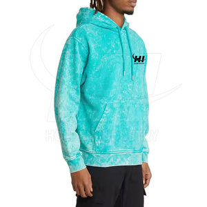 Sweat à capuche décontracté effet délavé, coutures de qualité supérieure, en coton doux, fabrication usine - Product Image 4