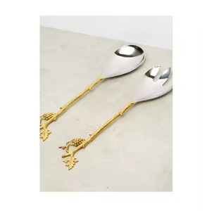 Luxury Dining <b>Salad</b> Serving Set Metal Buffet <b>Tools</b> for Hotels and Resorts - Product Image 2