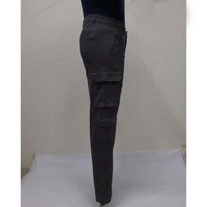 Pantalones Cargo Largos de Sarga para Hombre de Alta Calidad con Tela de Algodón Transpirable y Bolsillos Funcionales para un Uso Diario Cómodo - Product Image 2