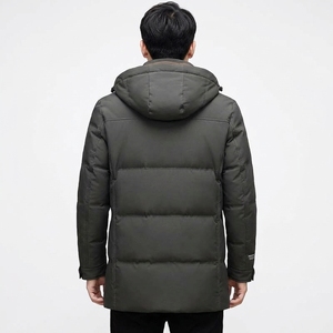 Veste d'hiver rembourrée à capuche pour homme, fermeture éclair sur le devant, vêtements décontractés pour l'extérieur, fabricant de vêtements sur mesure - Product Image 6