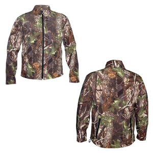 Veste de chasse vintage personnalisée de haute qualité, douce, en tissu softshell, camouflage, tie-dye, col montant zippé, unisexe - Product Image 1