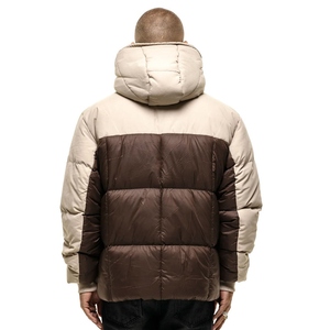 Men's Cold Climate Puffer Jacket Lightweight Quilted Winter Warm <b>Covered</b> <b>Button</b> Outdoor Casual Coat OEM Service Finished - Product Image 2