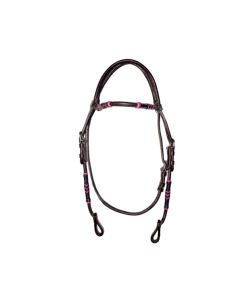 บังเหียนม้าแบบตะวันตก ปรับได้ ทำด้วยมือจากหนังแท้ สีน้ำตาล หนังดิบ สายคาดหน้าผากแบบตรง หนังสีน้ำตาล 88 - Product Image 3