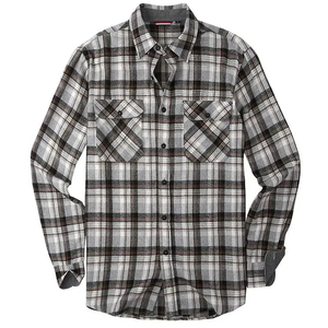 <b>Mens</b> Classic Plaid <b>Flannel</b> <b>Shirt</b> Long Sleeve Turn-Down Collar Single Button Embroidered 100% Cotton Casual for Spring 6XL - Product Image 6