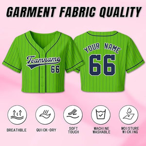 Camiseta de Softbol Personalizada para Mujer, Camiseta de Béisbol Personalizada para el Espíritu de Equipo, Atuendos Grupales y Eventos Deportivos, Color Verde - Product Image 2