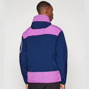 New Arrival Custom Fashion Men's Half Zipper Windbreaker Hooded <b>Jacket</b> Lightweight Winter Waterproof Outdoor Sports <b>Jacket</b> - Product Image 4