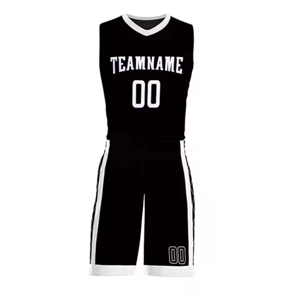 2025 New Arrival Men's Basketball Uniform 100% Polyester Jersey <b>Two</b>-<b>Piece</b> <b>Set</b> Plus Size Front Logo Custom OEM Serviced Short - Product Image 4
