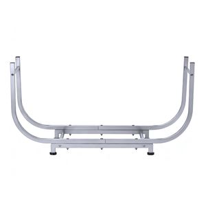 30in Rustproof Metal Firewood Rack Indoor Outdoor Stable <b>Log</b> Holder for Fireplace <b>Decor</b> Firewood Storage Organizer - Product Image 1