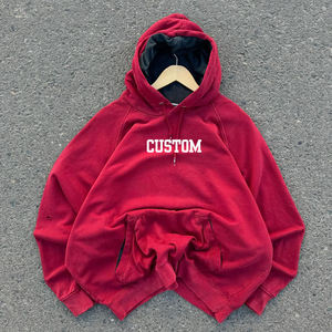 Sweat à capuche oversize pour homme, coupe décontractée, en molleton de coton doux, avec poche kangourou, style streetwear décontracté, confort quotidien - Product Image 2