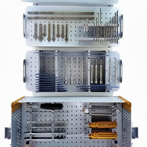 Juego de Instrumentos Veterinarios con Placas de Bloqueo Rectas TPLO Recon de 2.7/3.5mm y Tornillos - Product Image 1