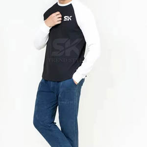 Camisetas Raglán Lisas de Alta Calidad para Uso Casual, Camisetas Raglán Lisas Ligeras, Camisetas Raglán Lisas de Color Sólido - Product Image 3