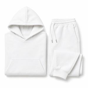 Custom Mens Tracksuit Flared Sweatsuit Sets 300-500gsm 100% Cotton Baggy Fleece <b>Oversized</b> Hoodie <b>Jogger</b> Set Tracksuit for Men - Product Image 6