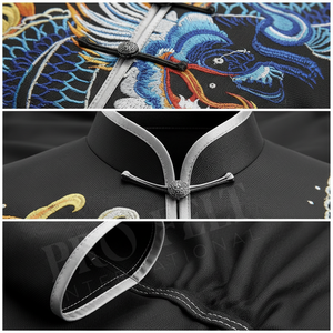 Uniforme de Artes Marciales de Karate de Marca Privada Aceptado, Conjunto Personalizado de Top de Manga Corta y Pantalones Cómodos y Suaves para Wushu Tai Chi - Product Image 4
