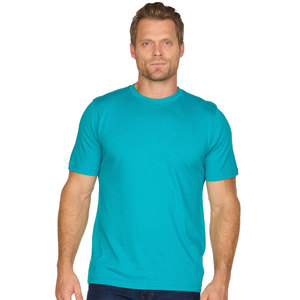 T-shirt homme col rond en tissu mélangé, couleur vin, grande taille, manches courtes, décontracté, tailles jusqu'au 5XL - Product Image 3