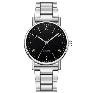 Reloj de cuarzo de oro rosa, reloj de pulsera analógico con esfera redonda, correa de acero inoxidable para mujer, uso diario en el negocio - Product Image 2