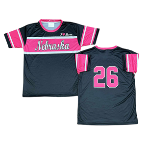 Maillot de baseball à col ras du cou 100 % polyester, respirant, personnalisé par sublimation, avec nom et numéro d'équipe, pour entraînement, grandes tailles, faible MOQ - Product Image 2