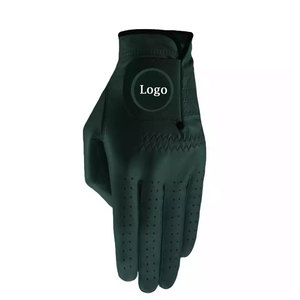 Customizable Logo <b>Men's</b> High Grade Genuine Leather Golf Gloves Adjustable Wrist <b>Strap</b> Non-Slip <b>for</b> Left Right Hands Sports Use - Product Image 4