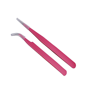 Pinzas para Pestañas ASAP Precision Silver de Acero Inoxidable Duradero con Punta Inclinada de 10 mm, Suaves para Extensiones de Pestañas - Product Image 3