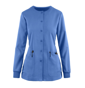 Uniformes Médicos GRACE SIGN Unisex, Último Diseño, Chaqueta de Enfermería Elegante, Conjuntos de Uniformes Tejidos de Spandex/Poliéster sin Costuras para Hospital - Product Image 6