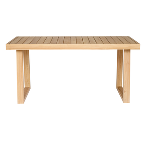 Meubles d'extérieur design minimaliste, table rectangulaire en teck massif pour la maison et le jardin - Product Image 2