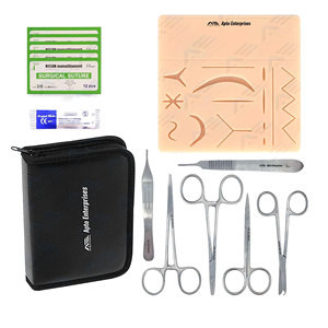Large Silicone <b>Pad</b> Tool Kit with Needles-Demonstration Purpose Only Suture <b>Practice</b> Training Kit Medic Instrument Surgical Tool - Product Image 1