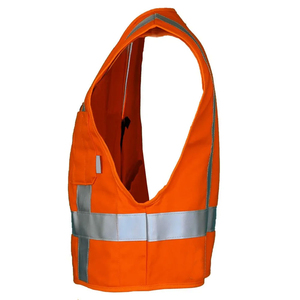 <b>Waterproof</b> Silk Screen Printed Best Selling Men's Hi Visibility <b>Work</b> Safety Vest Breathable Quick Dry Reflective Multi-Pockets - Product Image 2