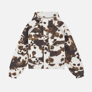 Ensemble survêtement streetwear personnalisé pour homme, coupe-vent imperméable de haute qualité à imprimé animal (vache), pantalon et veste en nylon respirant - Product Image 2