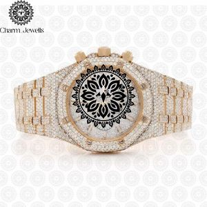Charm_Jewells Luxury Women's Crystal <b>Watch</b> Yellow Gold Bracelet Round Dial Analog Quartz Movement 38mm Fashion Jewelry - Product Image 4