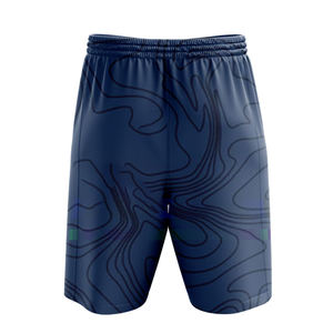 Shorts de plage pour hommes de haute qualité, respirants, en polyester, taille élastique, design sublimé, taille mi-haute, directement de l'usine - Product Image 2