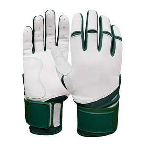 Gants de frappeur en cuir personnalisés ambidextres avec fermeture auto-agrippante, écologiques, équipement d'entraînement professionnel pour le baseball (vente en gros) - Product Image 6
